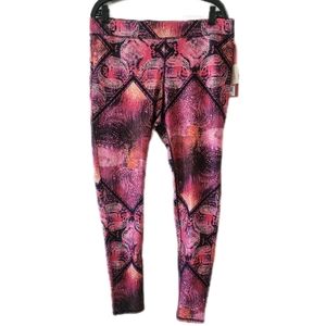 Mossimo Supply Co Printed Active Leggings, New w/ Tags, Ankle Length, Size XL